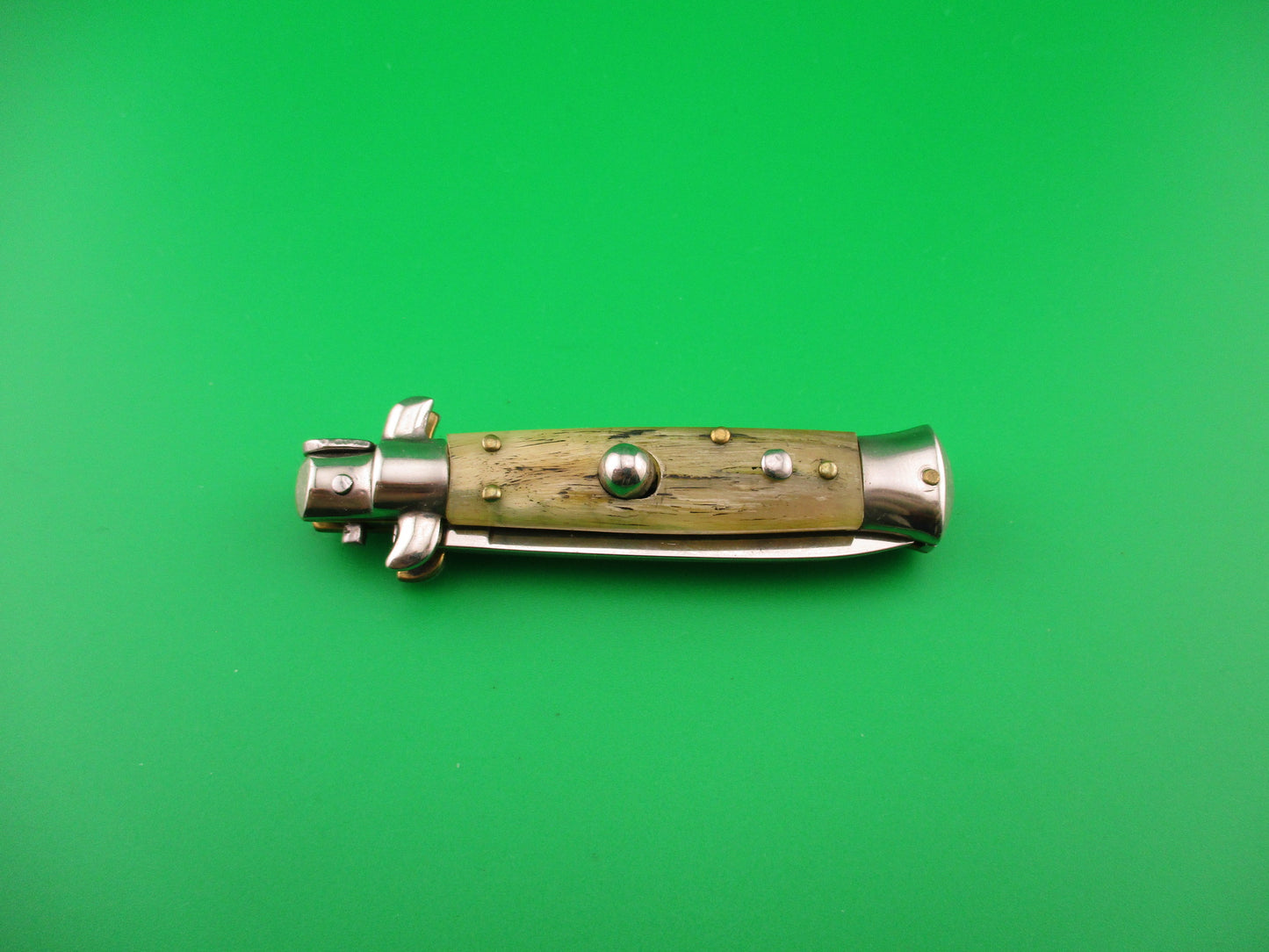 ROSTFREI 14cm Italian Stiletto Oreste Dibon Light horn swivel bolster