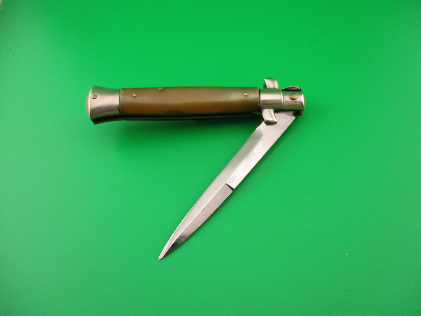 CORICAMA INOXID 21cm Italian Picklock Horn Red Dot safety switchblade knife
