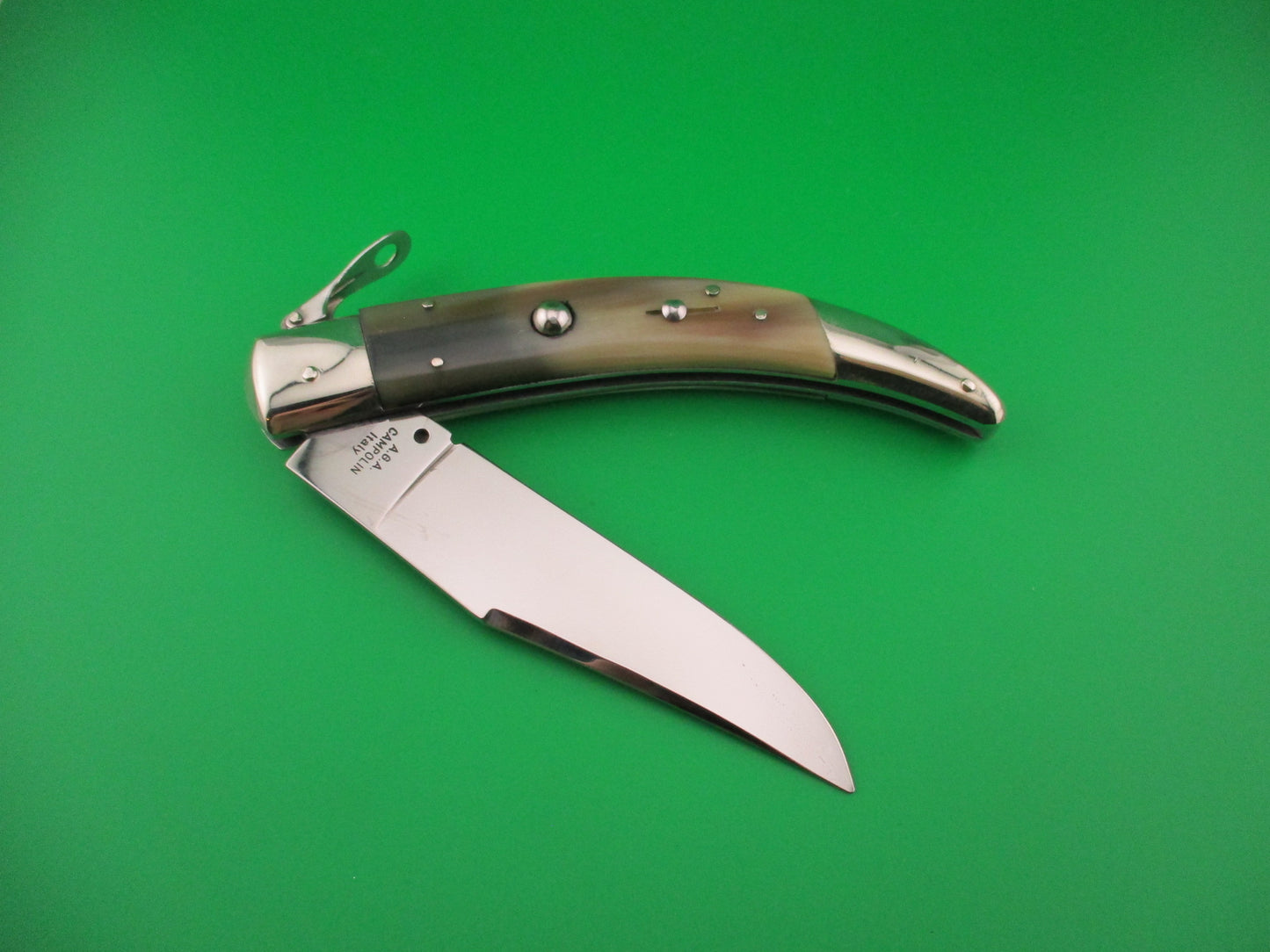 AGA CAMPOLIN ITALY 26cm Italian Catalana Fulcrum automatic knife