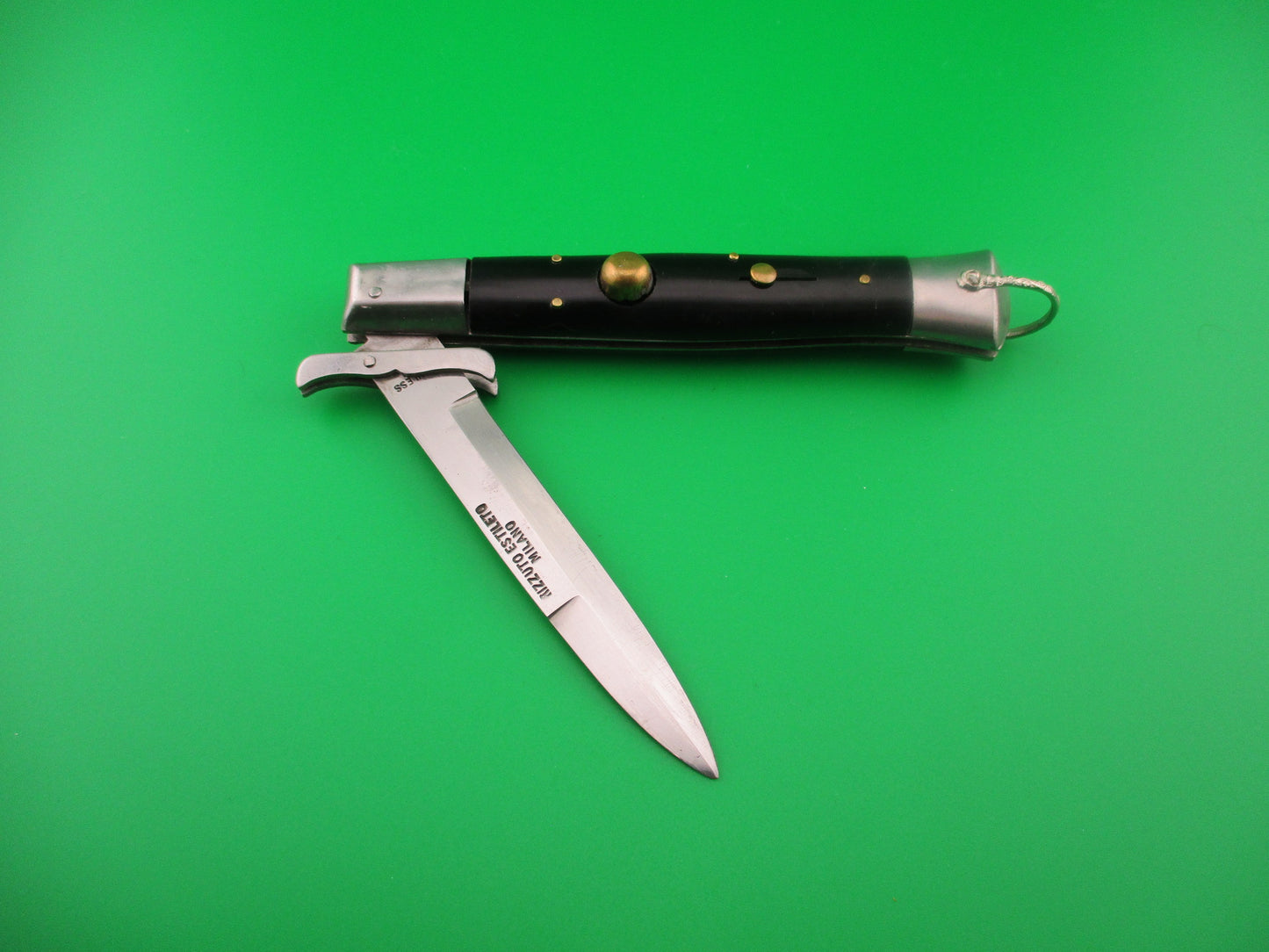 RIZZUTO ESTILETO MILANO 22cm Japanese vintage swing guard Mustache flat bolster switchblade