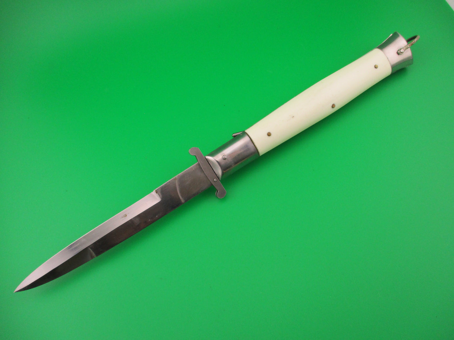 Rizzuto Estileto Milano 28cm Japanese Swing guard White vintage automatic knife