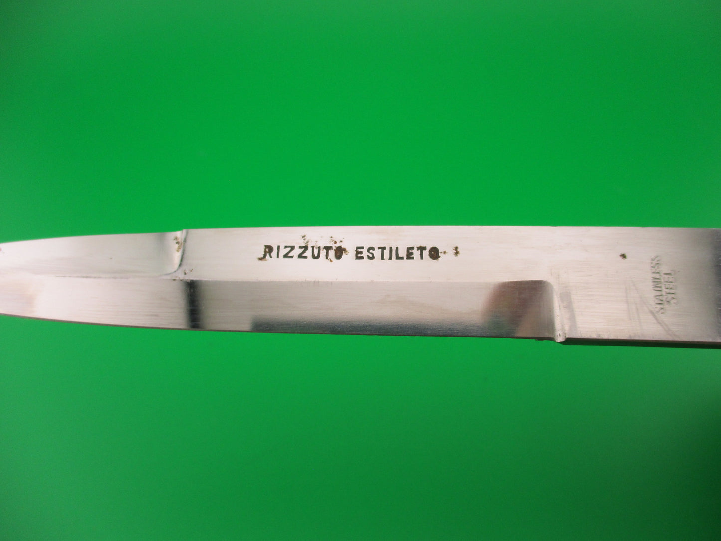 Rizzuto Estileto STAINLESS STEEL 28cm Japanese Swing guard Black vintage automatic knife