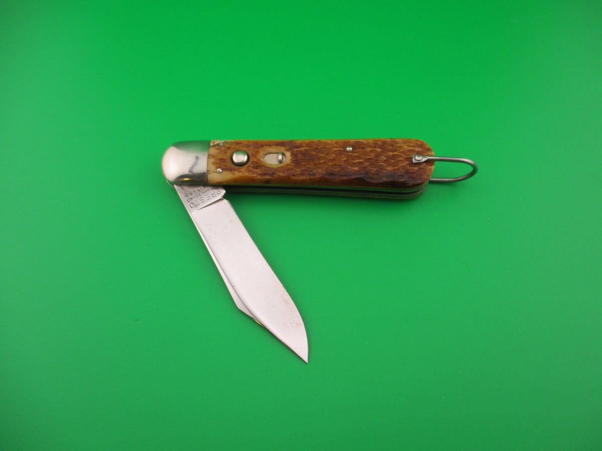 PRESTO M2 Bone WWII vintage Paratrooper automatic knife Near Mint!