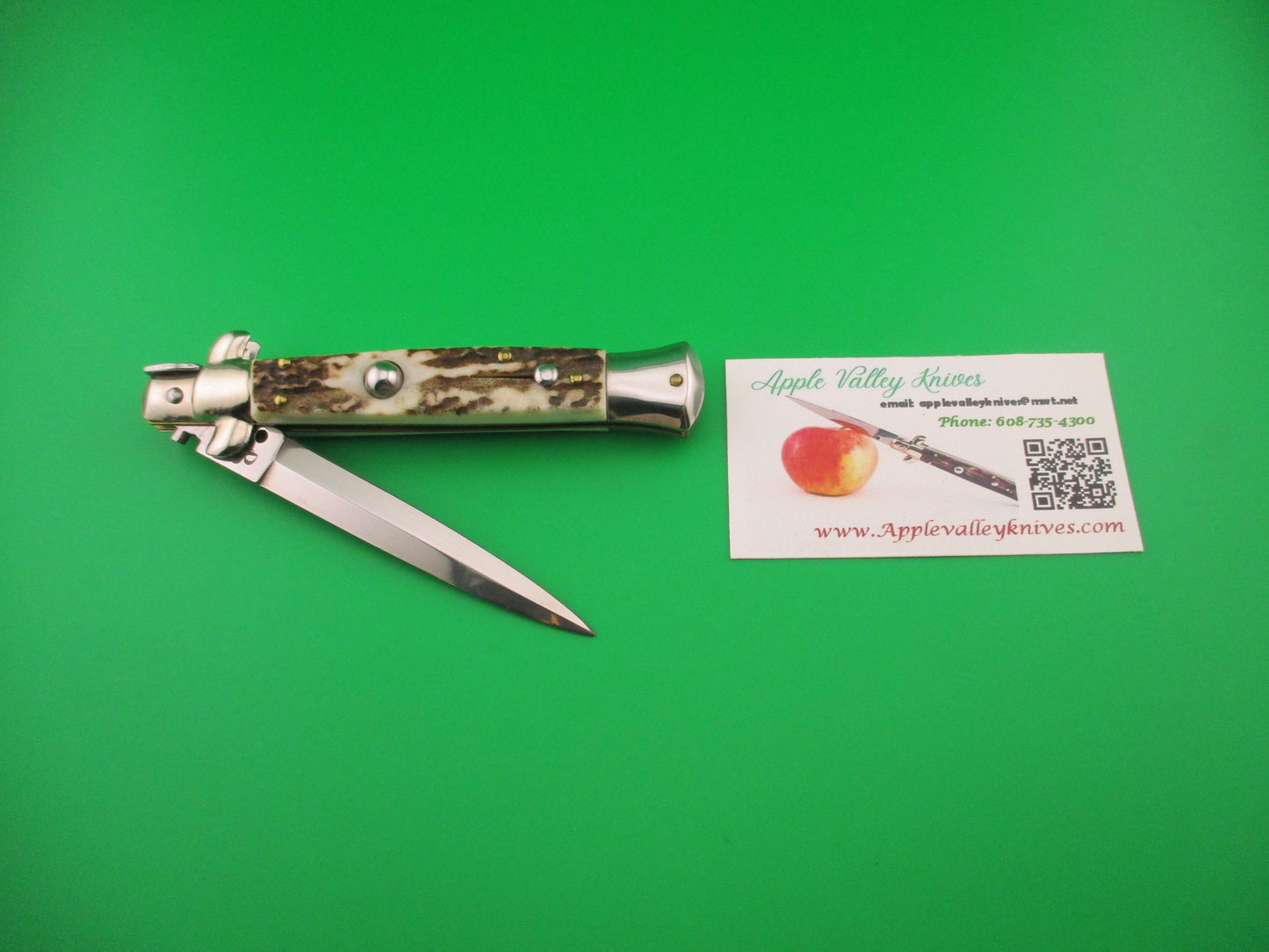 AB STILETTO ITALY 23cm Italian Dagger Blade Swivel bolster switchblade knife