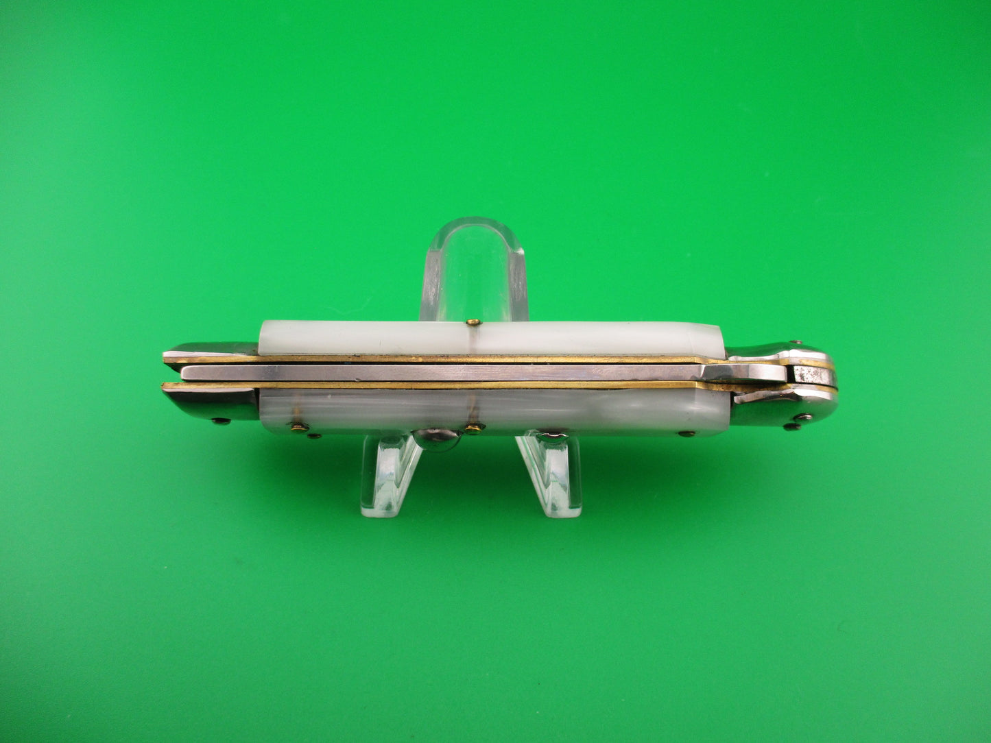 AKC ITALY 19cm Italian Medici Swing Guard Pearlex automatic knife