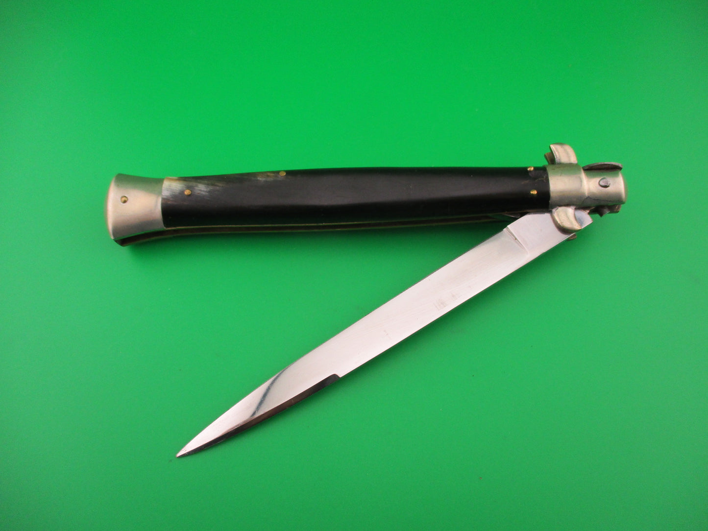INOX 33cm Italian Picklock Stiletto vintage 1950s automatic knife 5mm backspring