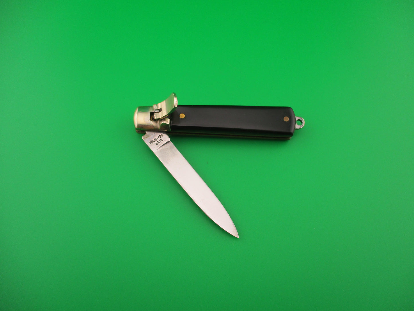 IHER INOX SPAIN 15cm Spanish Lever Vintage black automatic knife
