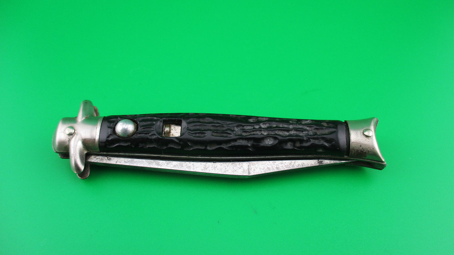 Colonial SHUR-SNAP Fishtail (bowtie) Black switchblade knife