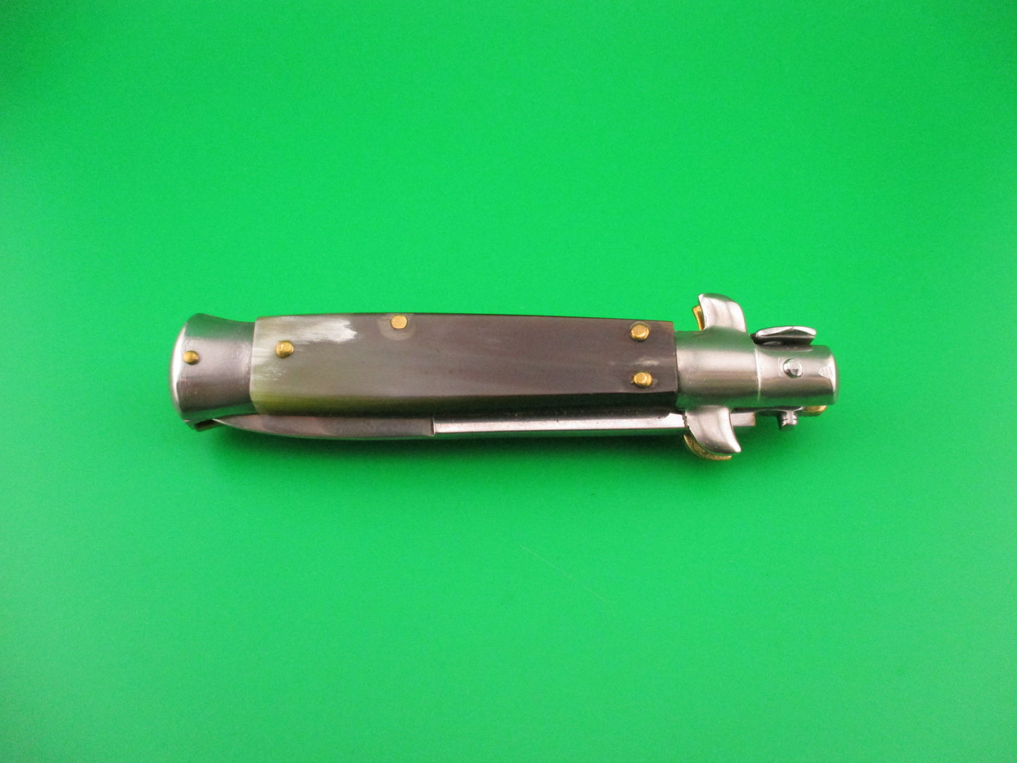 MANIAGO ITALY 18cm Italian Picklock Horn Stiletto automatic knife