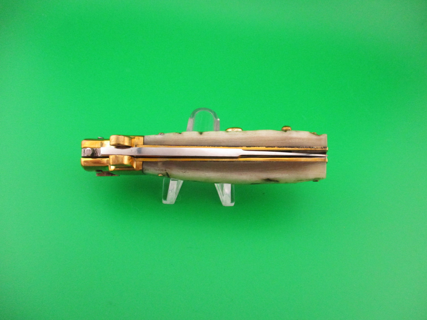 Custom 21cm Frosolone Style Ram's horn Picklock Automatic knife by Orang Zaib