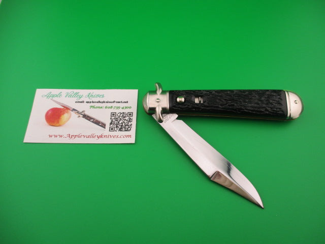 COLONIAL SHUR SNAP JUMBO JACK #3301 Black automatic knife near mint
