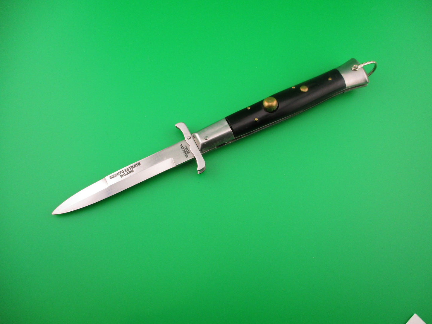 RIZZUTO ESTILETO MILANO 22cm Japanese vintage swing guard Mustache flat bolster switchblade