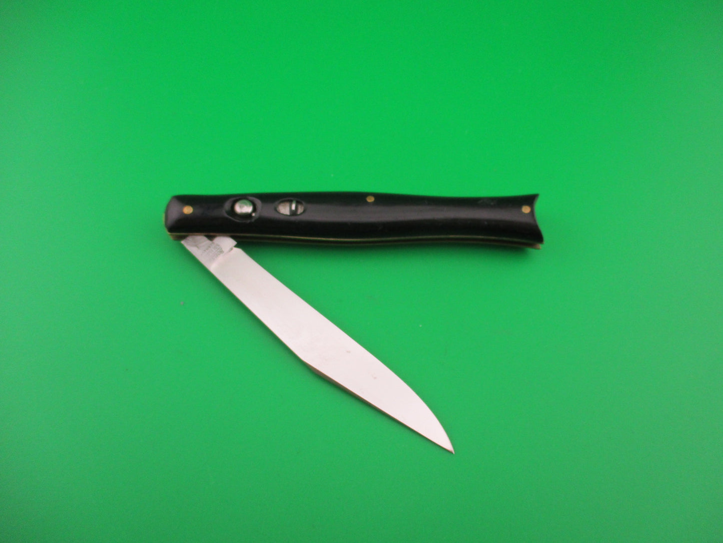 Bonsa SOLINGEN GERMANY Fishtail Black like PRESTO Vintage automatic knife