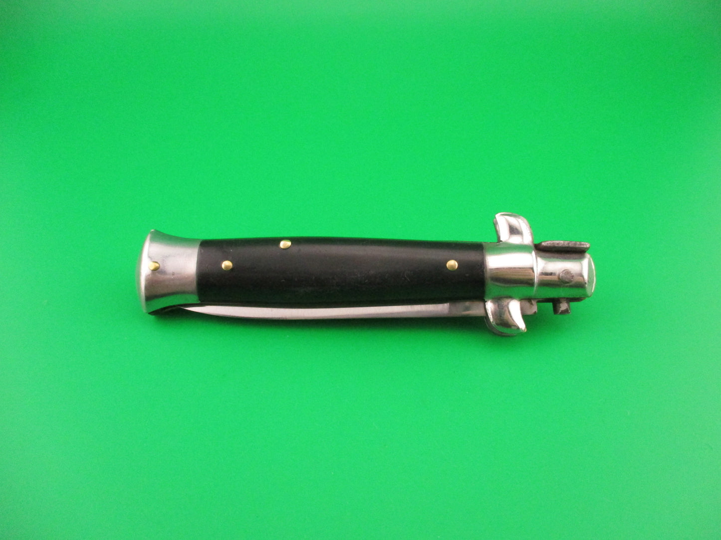 z B Rostfrei 18cm Italian Stiletto Swivel bolster black automatic knife