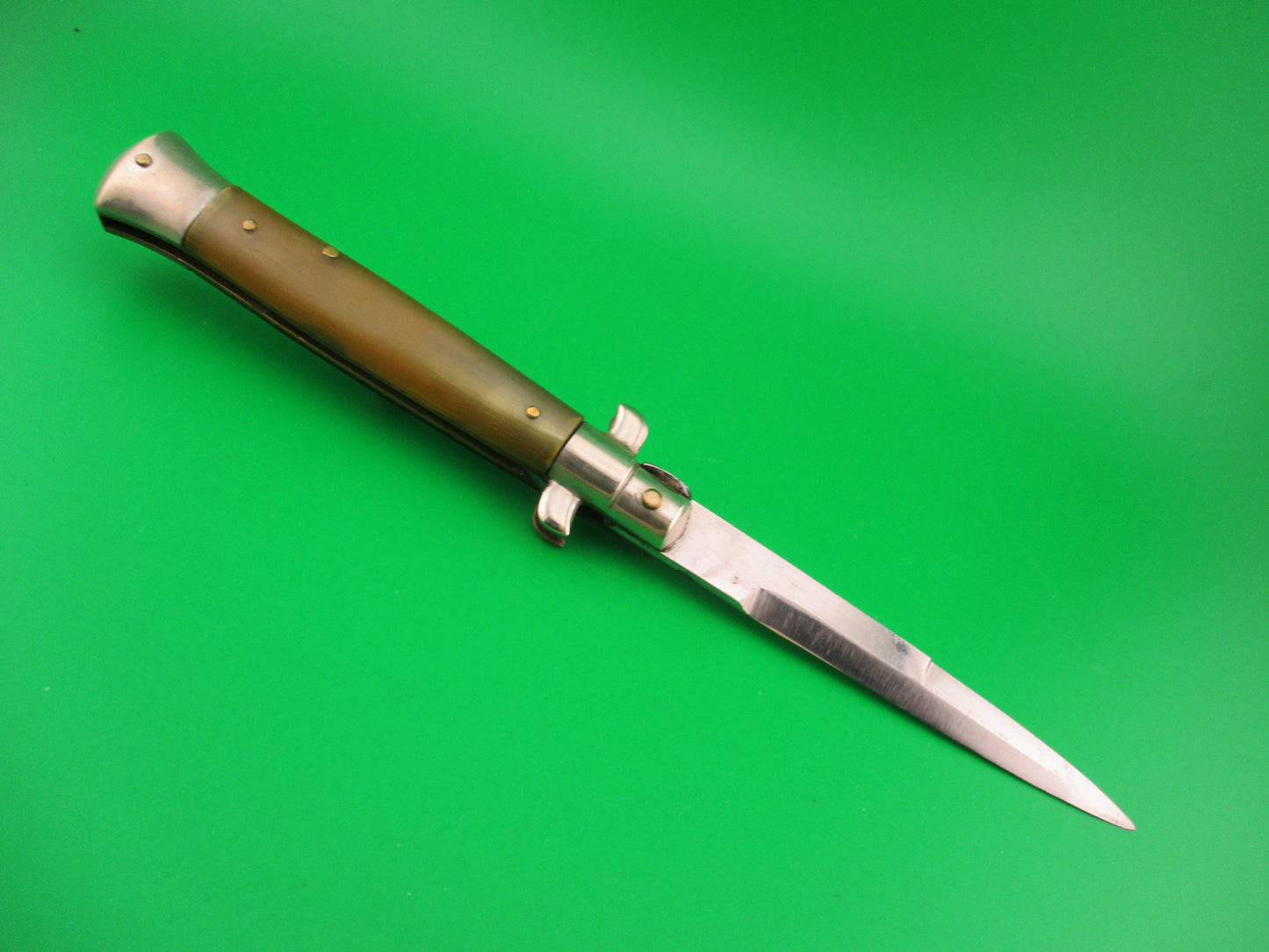CORICAMA INOXID 21cm Italian Picklock Horn Red Dot safety switchblade knife