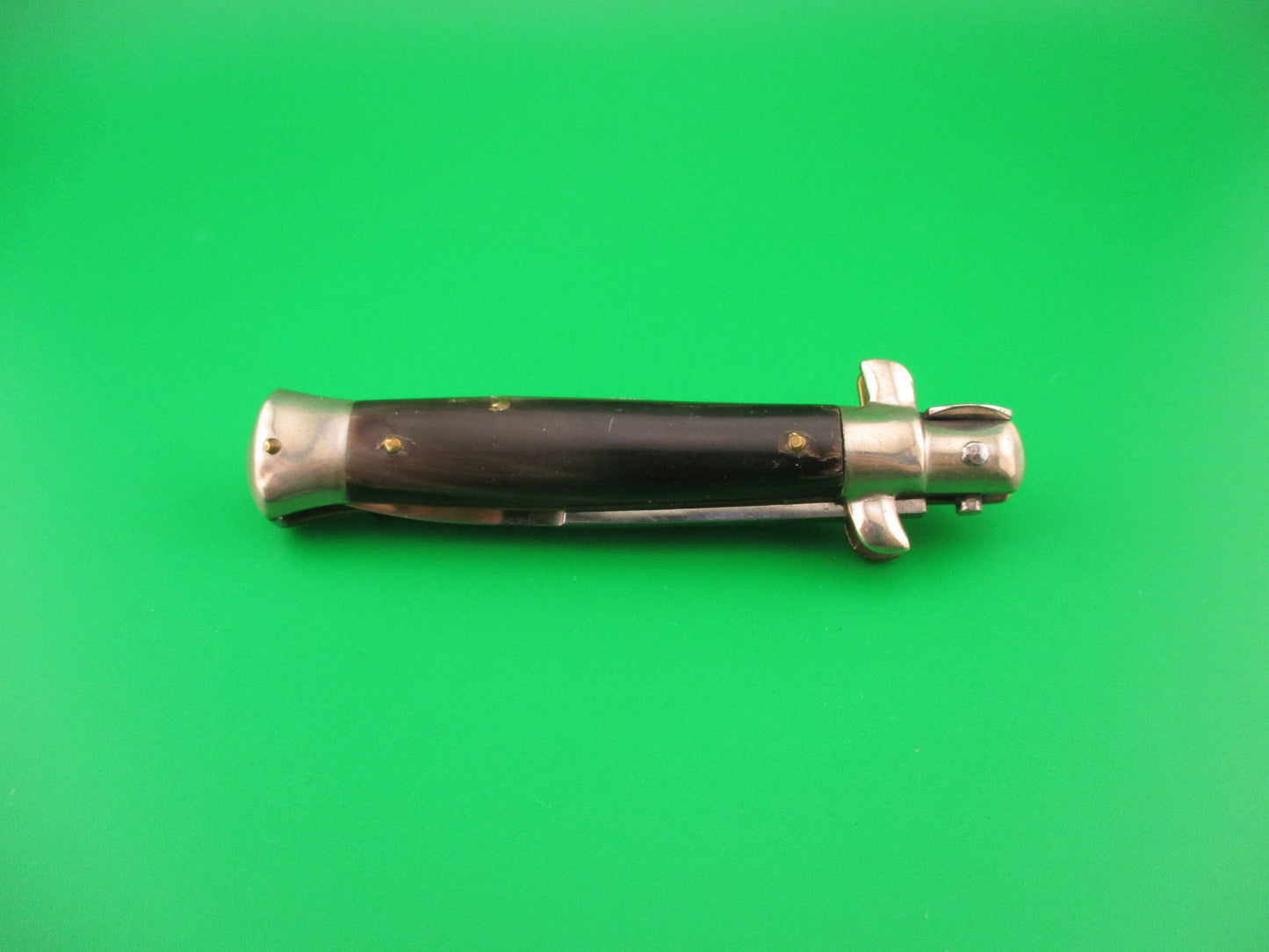 S.M. CO. ITALY 16cm Italian Picklock 1950s vintage horn automatic knife NOS