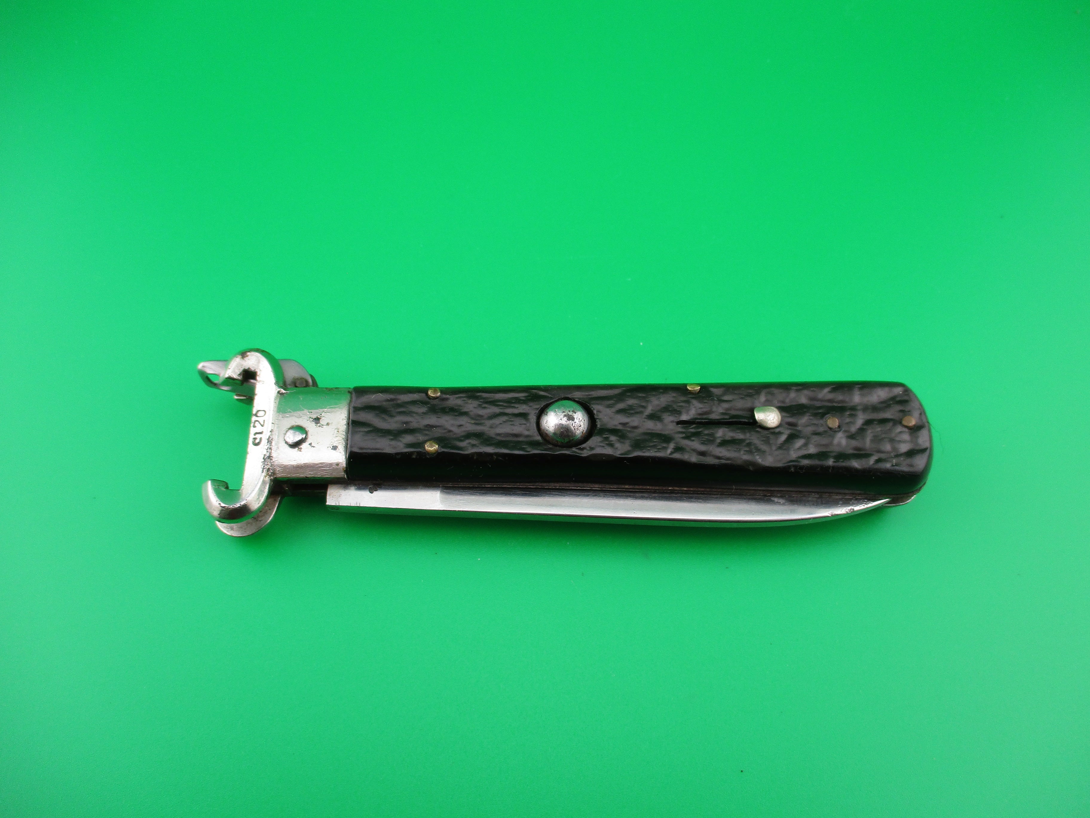 Shell Handle Switchblade MASERIN & DE NARDO INOX MANIAGO 21cm Italian Shell Puller Fulcrum ...