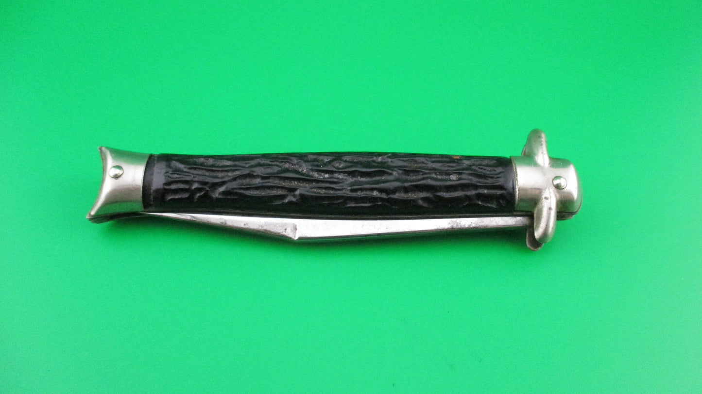 Colonial SHUR-SNAP Fishtail (bowtie) Black switchblade knife