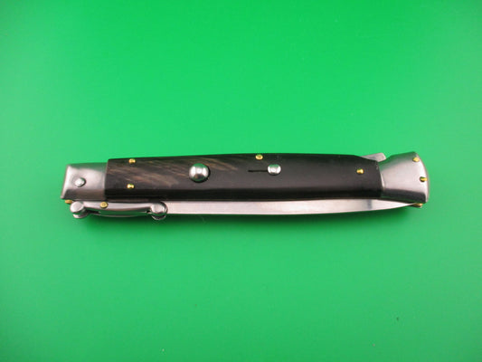 FRANK B ITALY 28cm Italian Swing Guard Dagger Dark Horn automatic knife