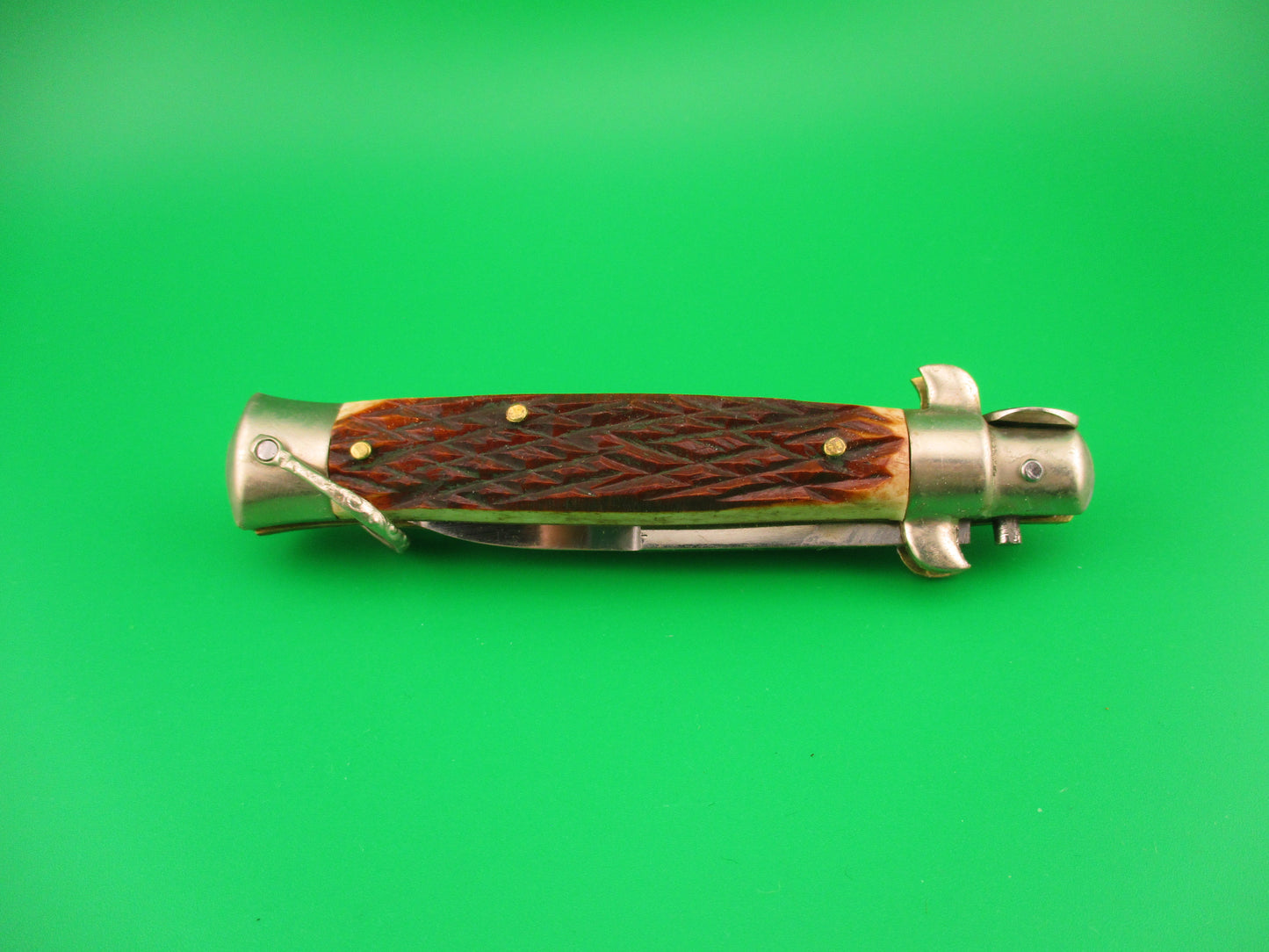 RING CUTLERY B.SVOBODA JAPAN 17cm Japanese Bone picklock NOS automatic in box