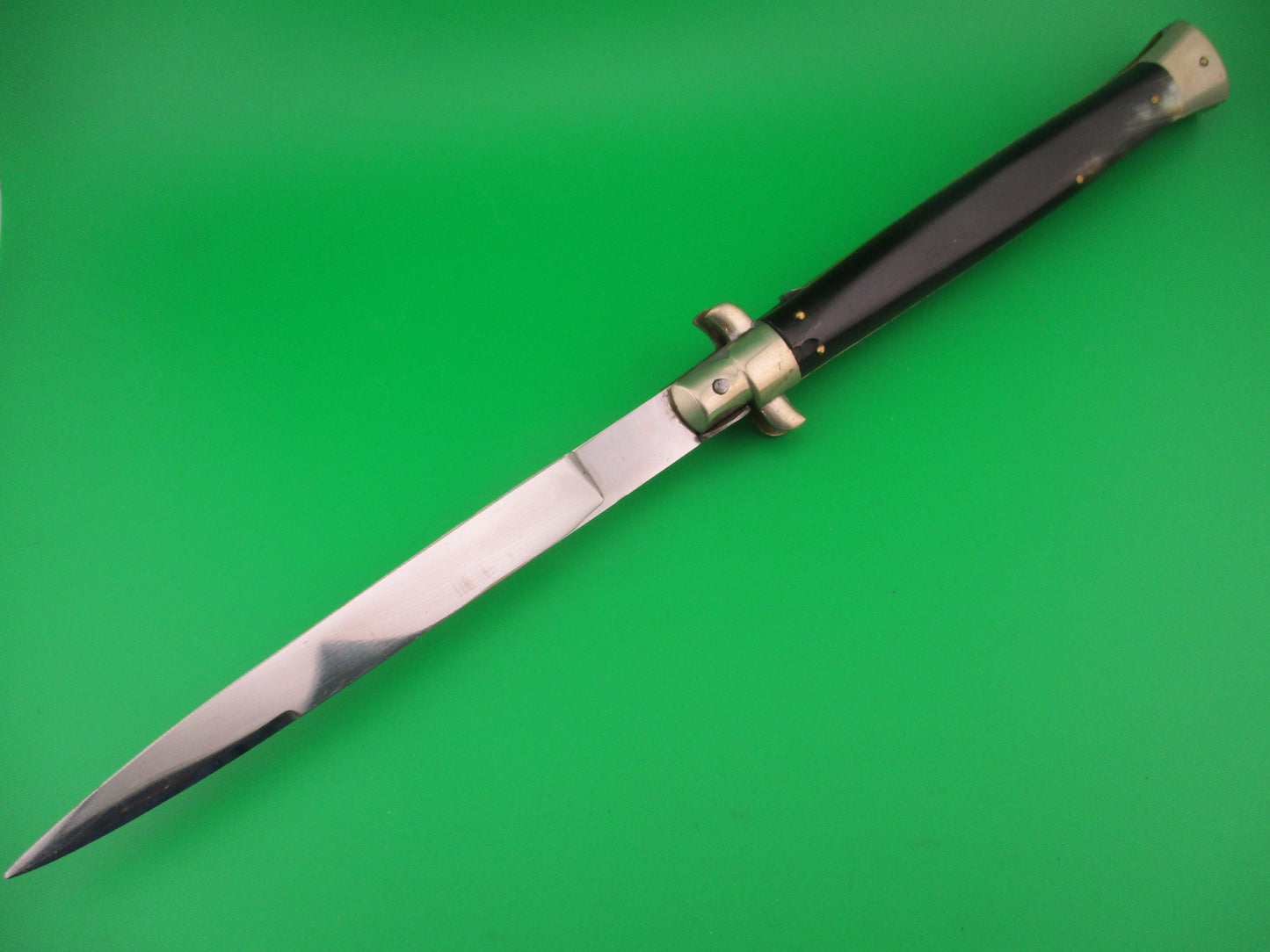 INOX 33cm Italian Picklock Stiletto vintage 1950s automatic knife 5mm backspring