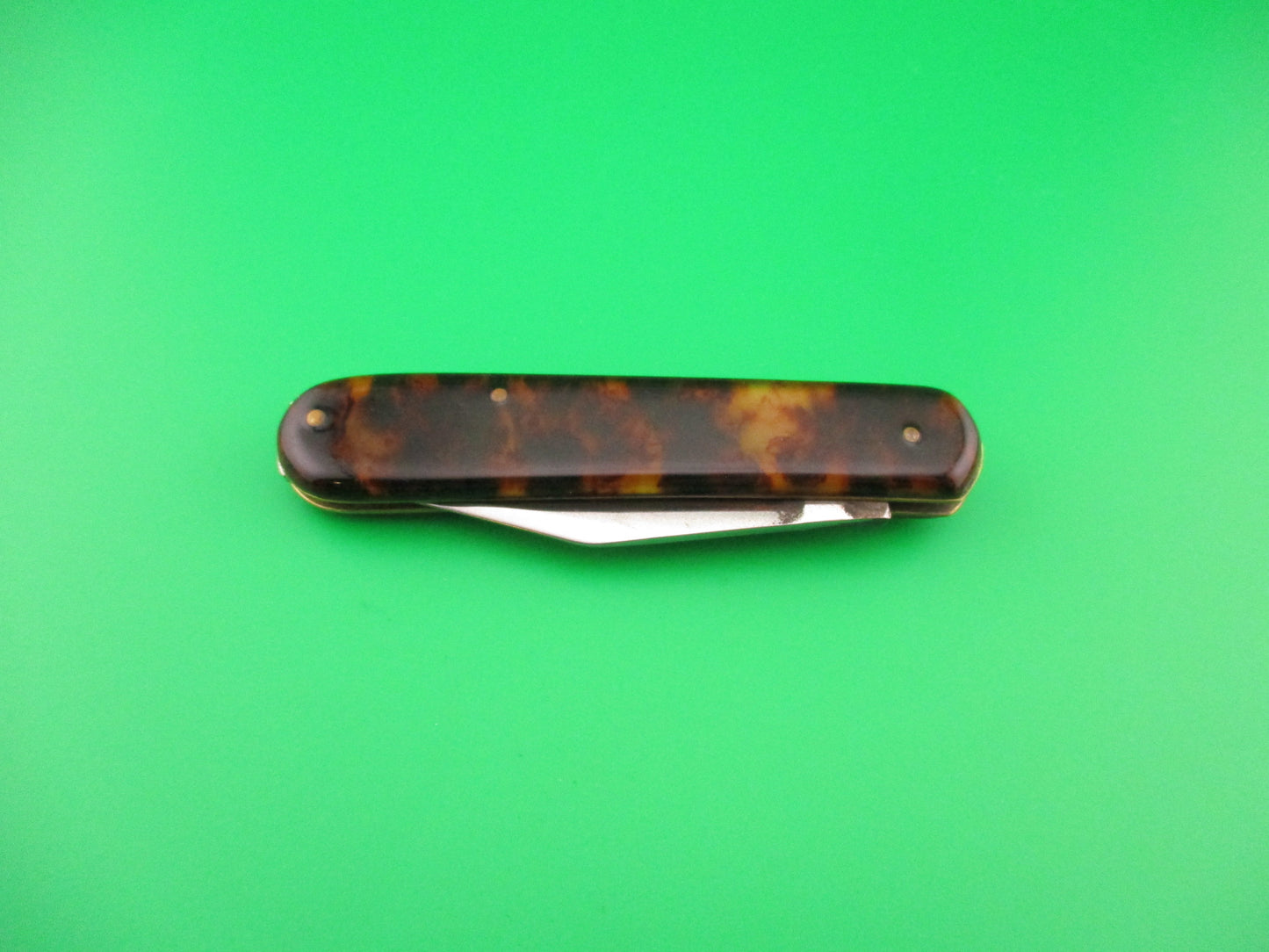 Colonial PRONTO vintage 1950s Fatjack Imitation Tortoise switchblade knife