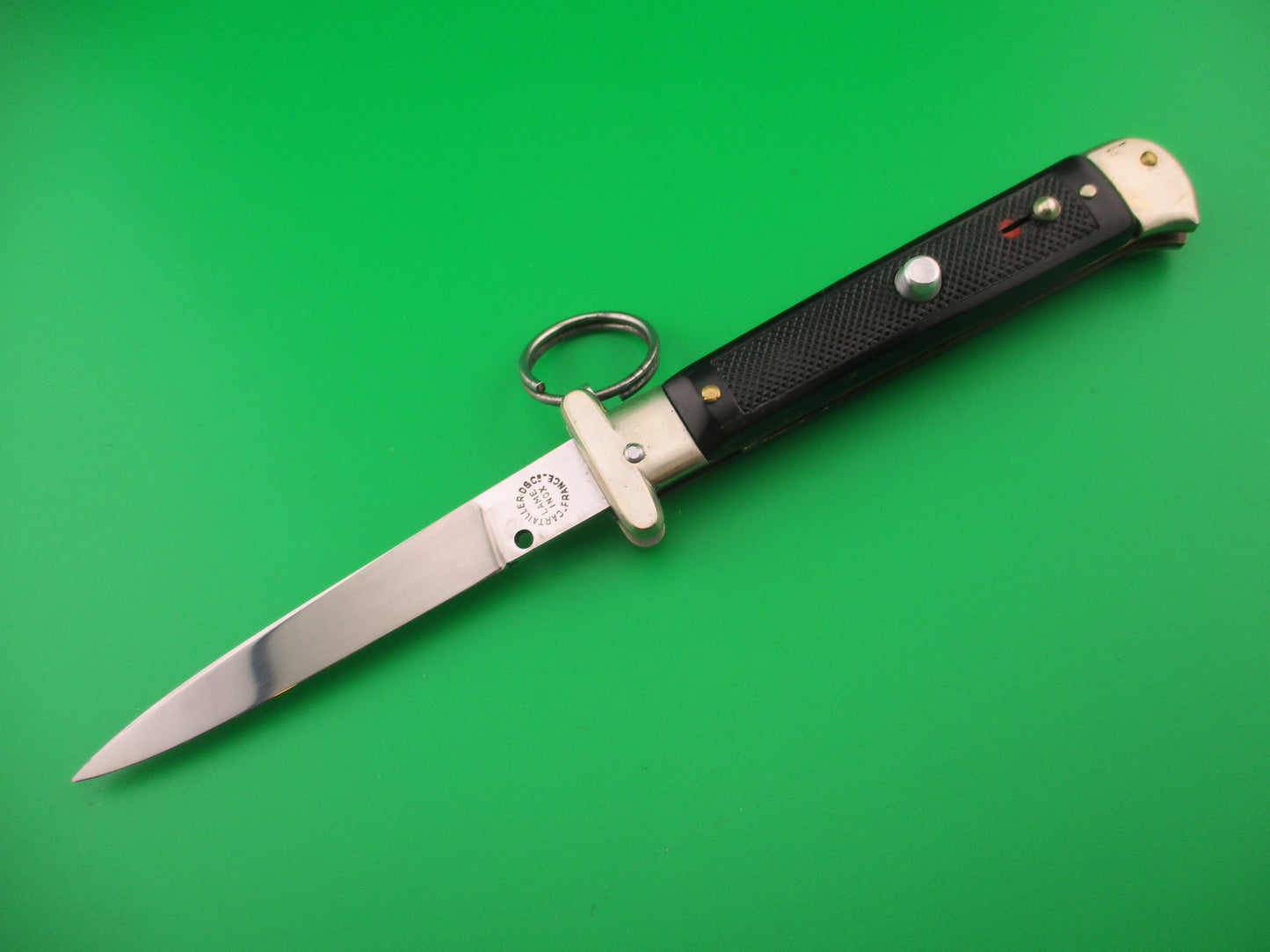 CARTAILLER D&Co FRANCE LAME INOX 22cm Ring pull French automatic knife