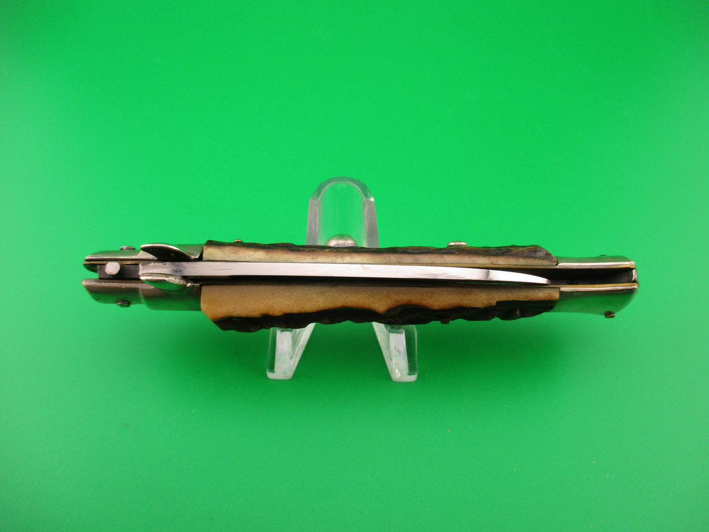 Rostfrei 21cm Italian Transitional Stag Spearpoint vintage automatic knife