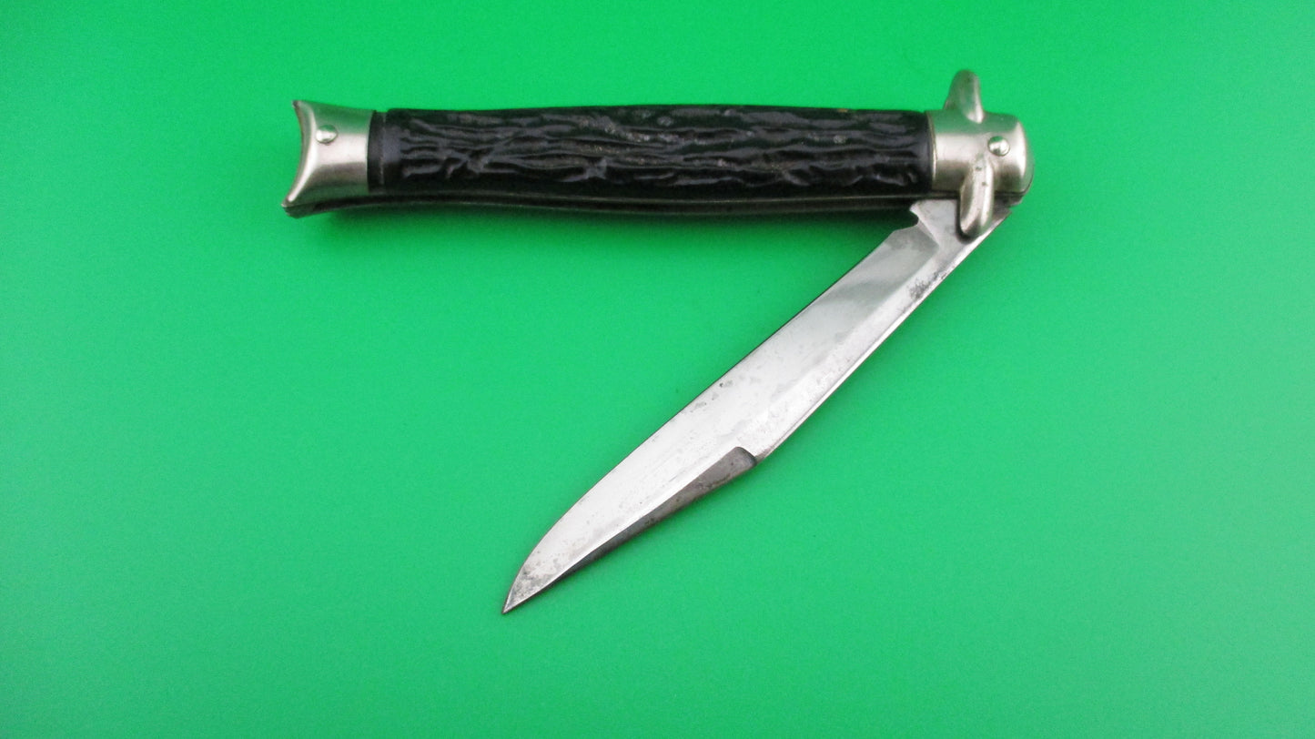 Colonial SHUR-SNAP Fishtail (bowtie) Black switchblade knife