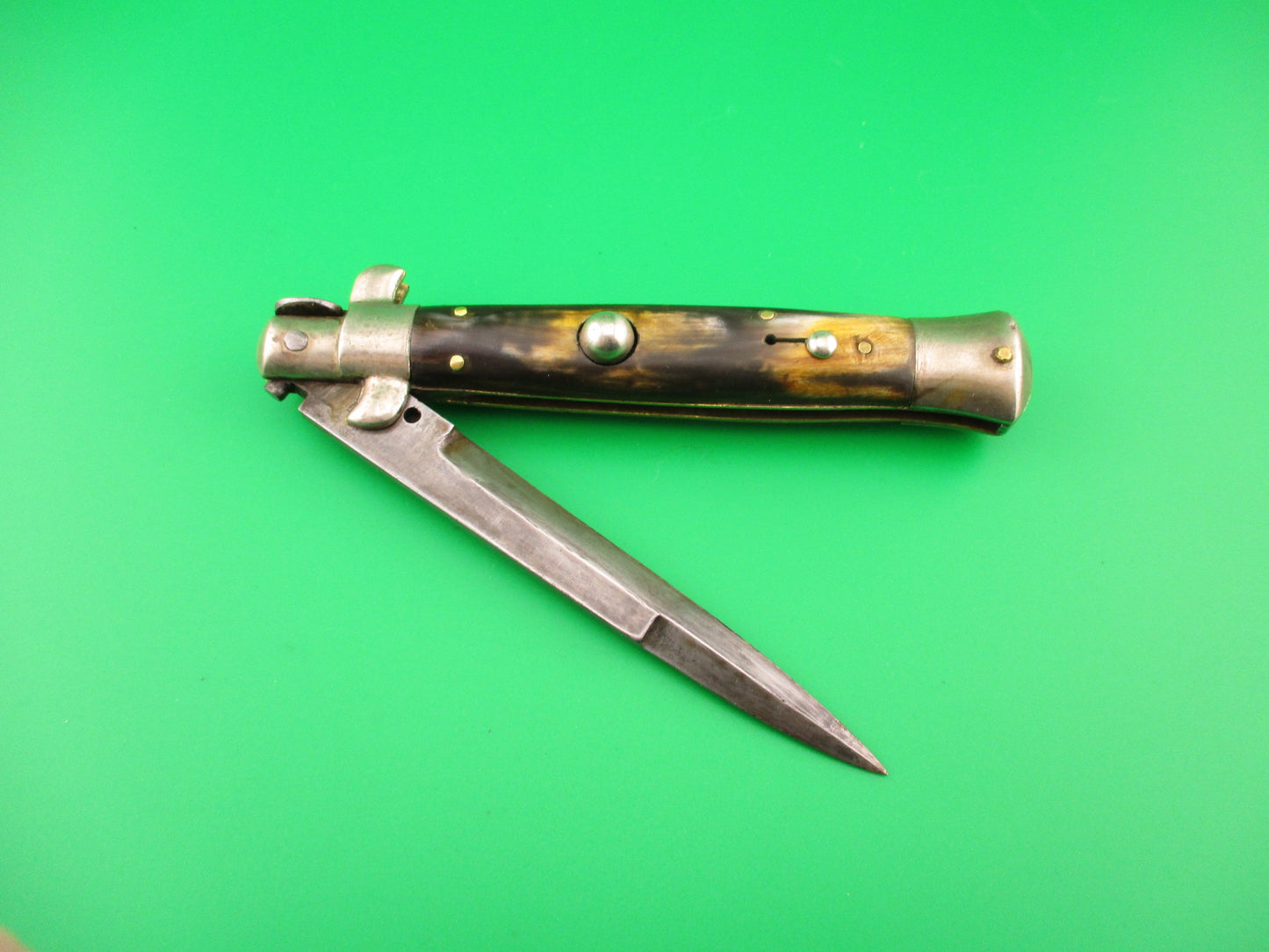 ROMO ITALY 23cm Italian Picklock 1950s vintage Bayonet Horn automatic knife