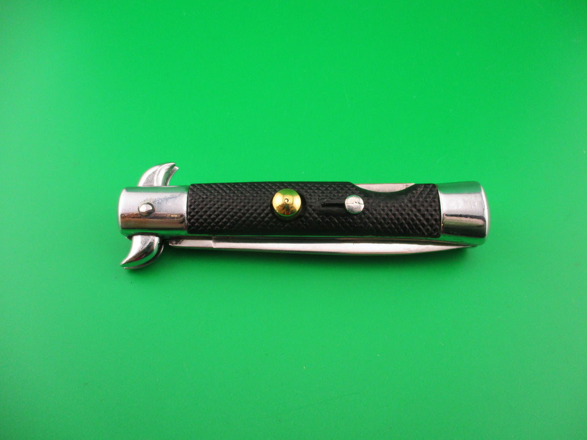 18cm Spanish MATADOR Coilspring Lockback curved guards automatic knife Etched