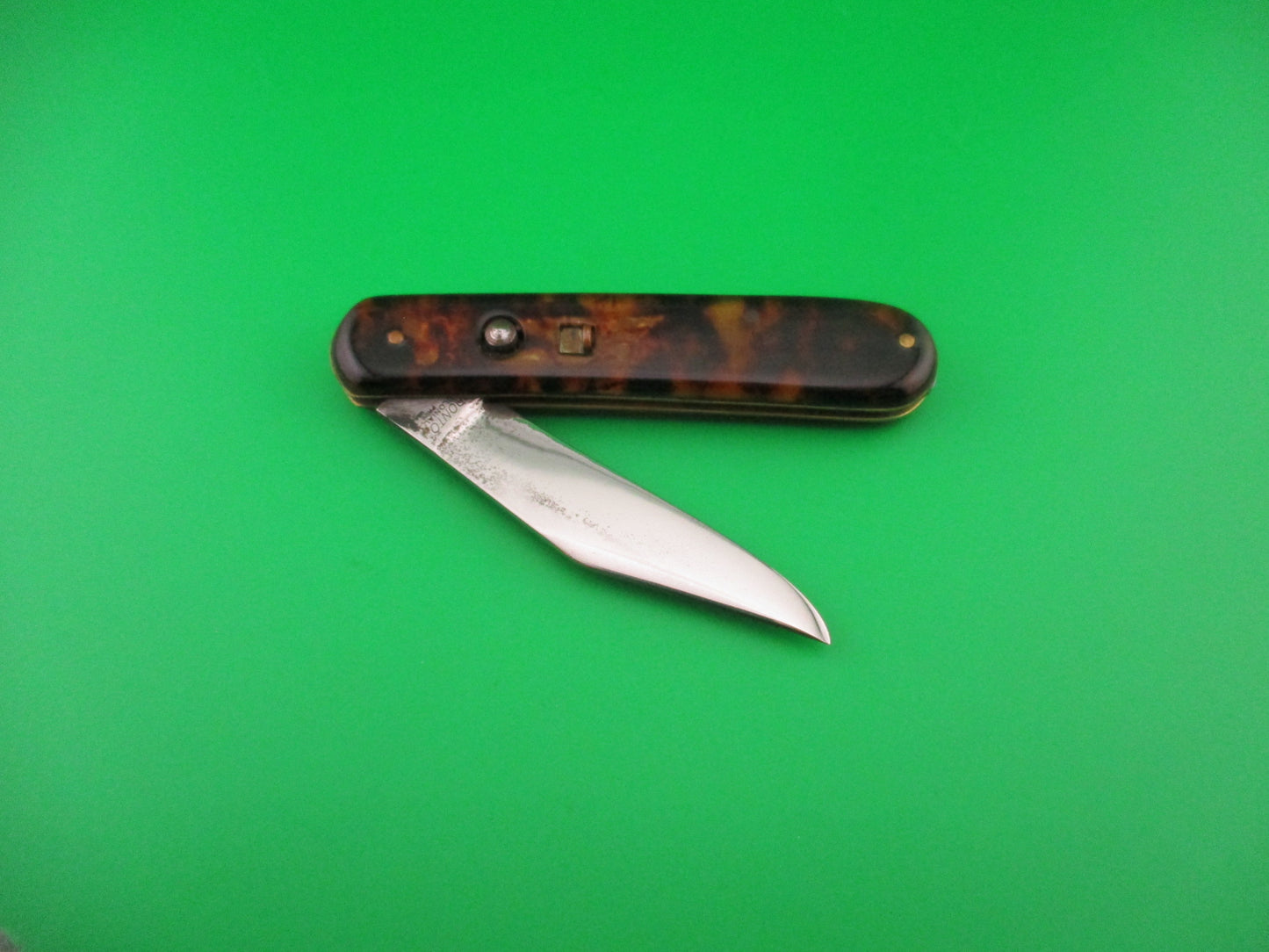 Colonial PRONTO vintage 1950s Fatjack Imitation Tortoise switchblade knife