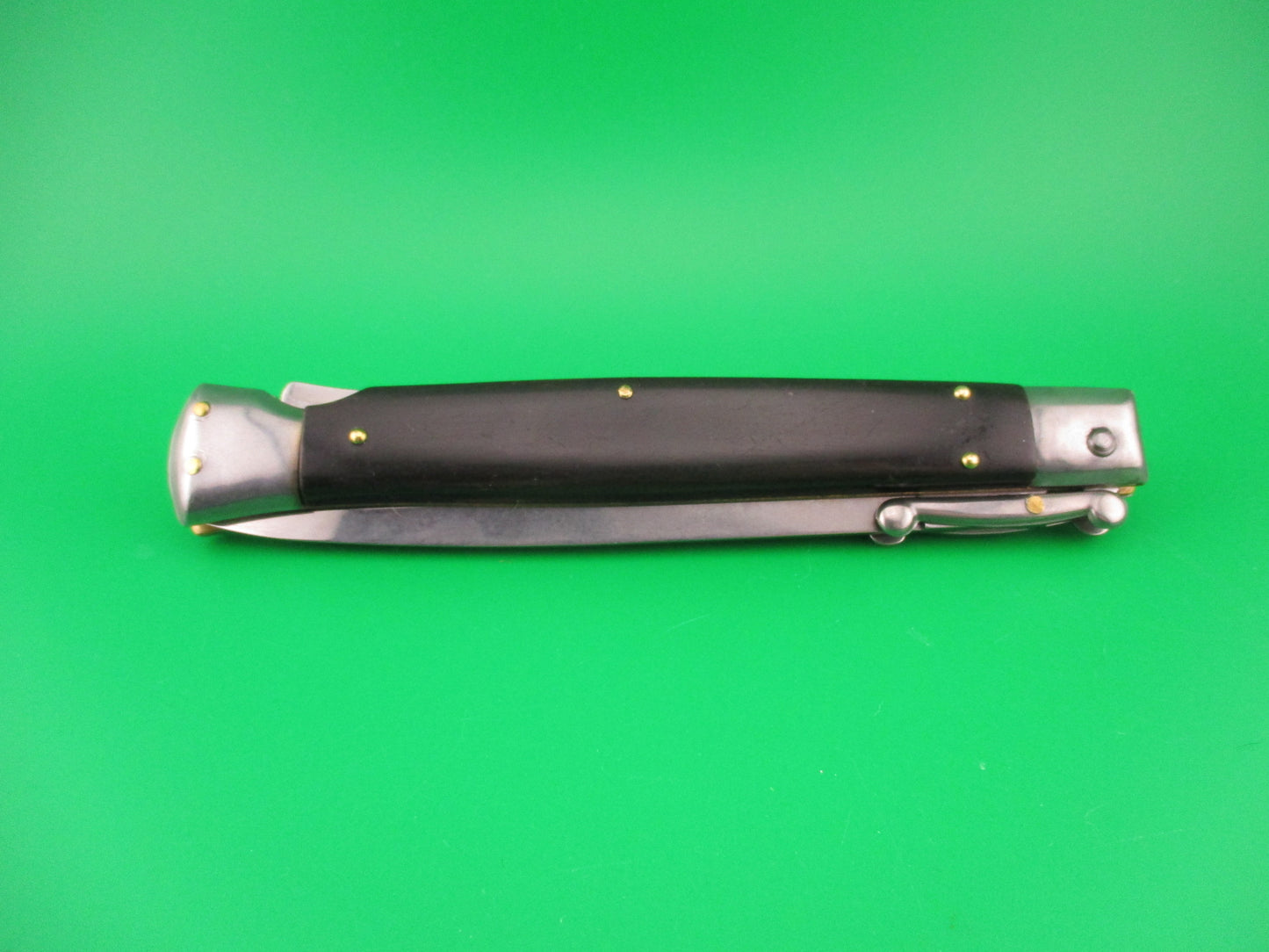 FRANK B ITALY 28cm Italian Swing Guard Dagger Dark Horn automatic knife