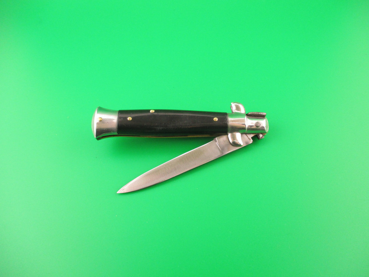 z B Rostfrei 18cm Italian Stiletto Swivel bolster black automatic knife