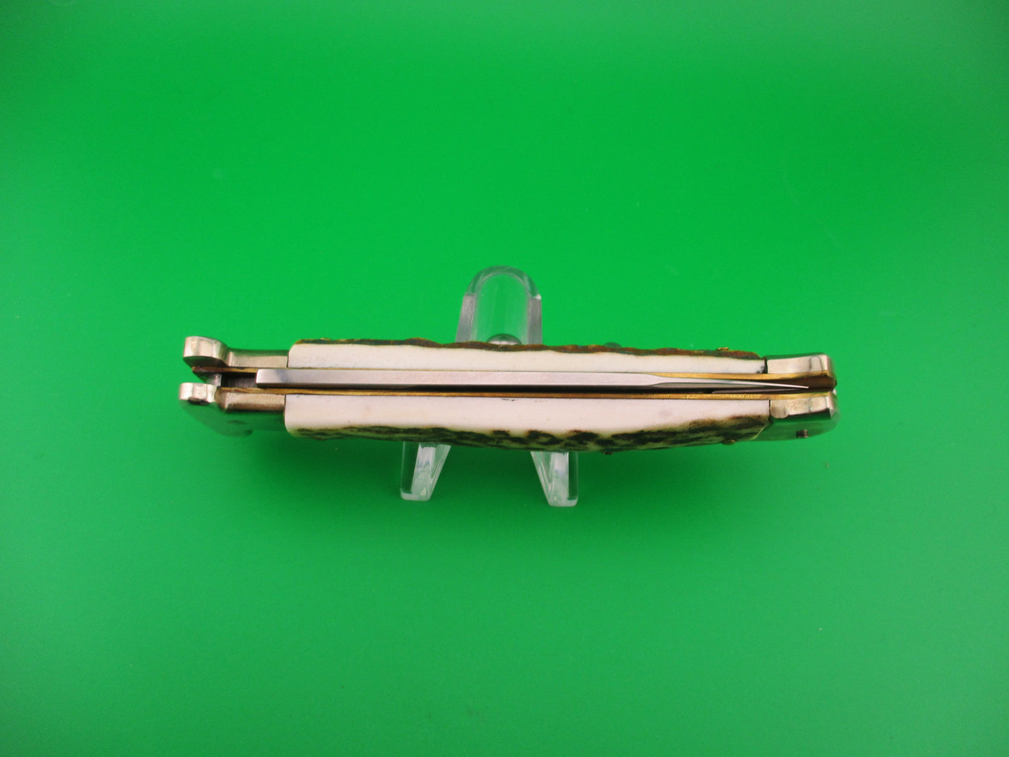AGA CAMPOLIN Maniago-Italy 2014 22cm Italian Francese Stag Ringpull automatic knife