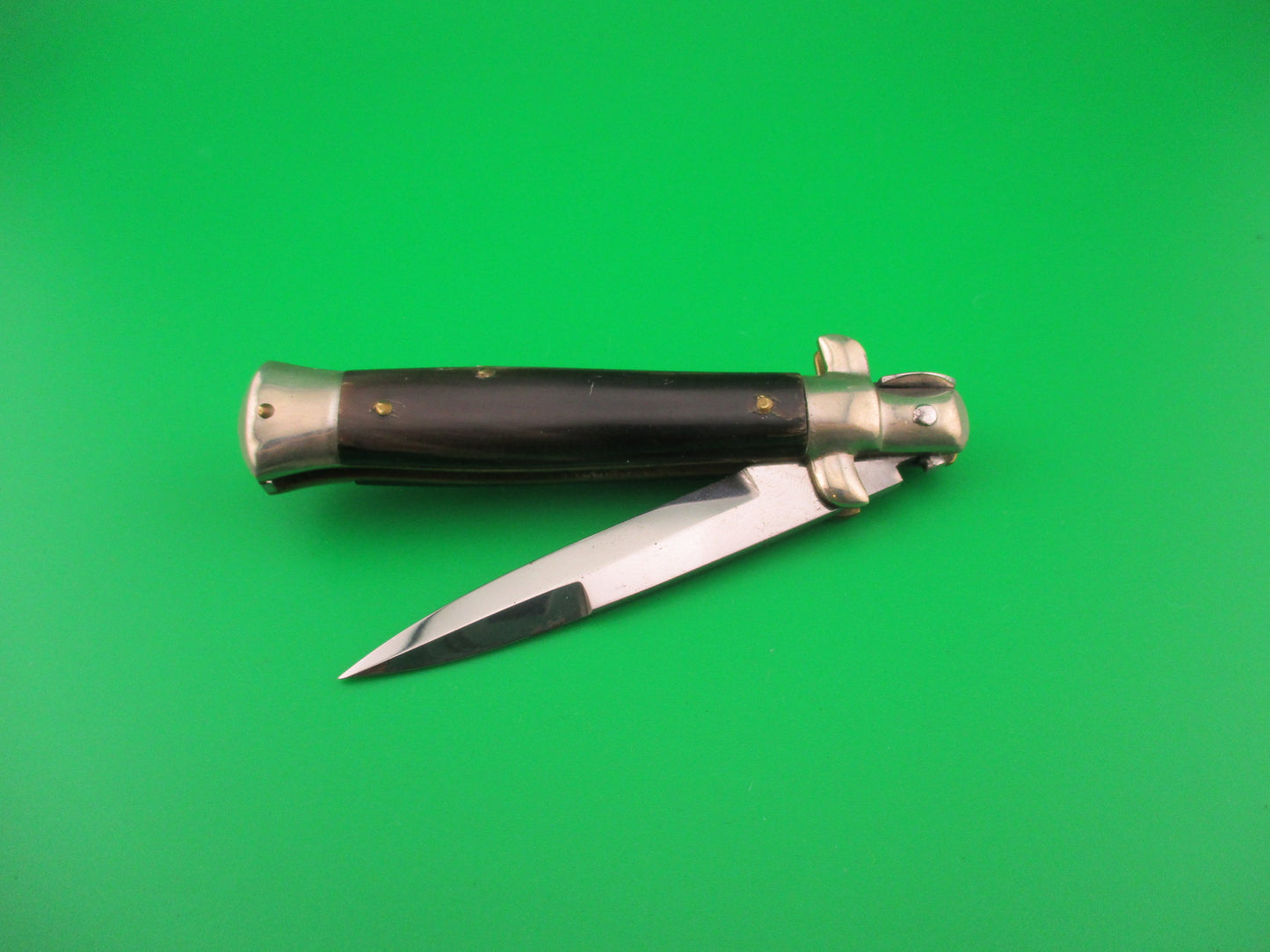 S.M. CO. ITALY 16cm Italian Picklock 1950s vintage horn automatic knife NOS