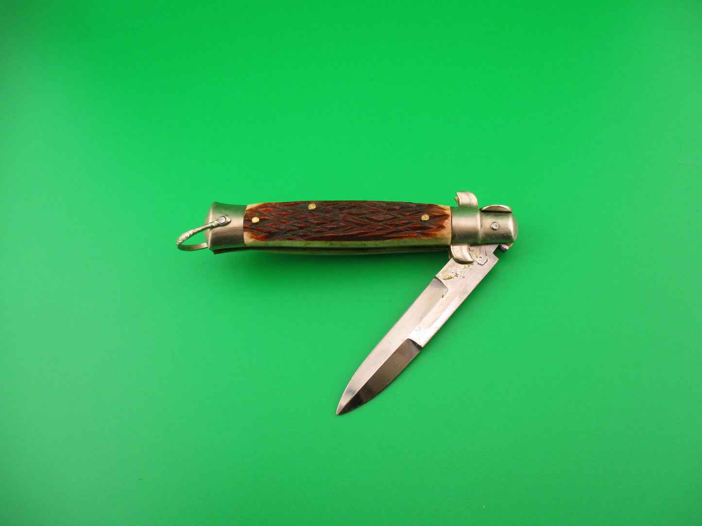 RING CUTLERY B.SVOBODA JAPAN 17cm Japanese Bone picklock NOS automatic in box