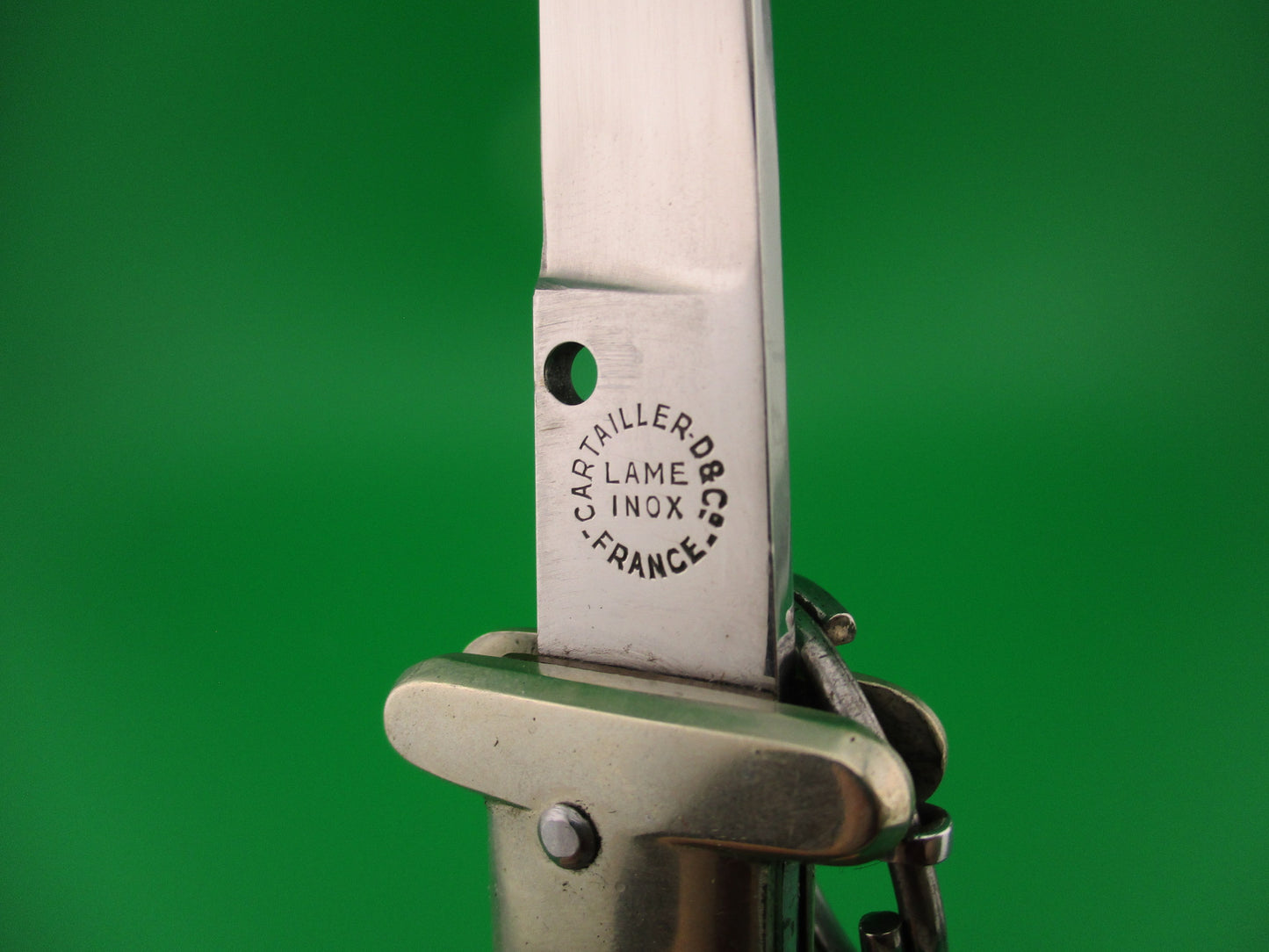 CARTAILLER D&Co FRANCE LAME INOX 22cm Ring pull French automatic knife