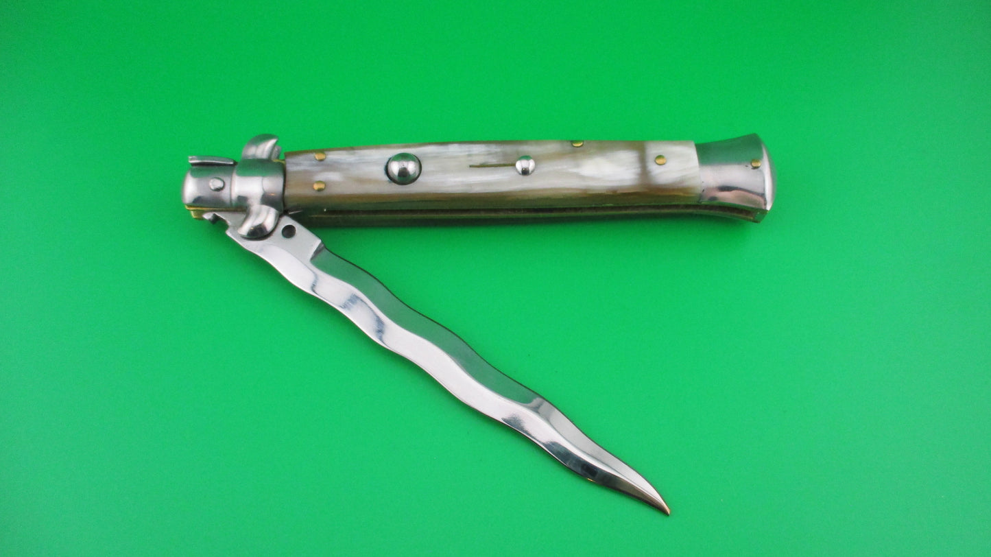 STILETTO ITALY 28cm Italian Stiletto KRIS Honey Horn automatic knife