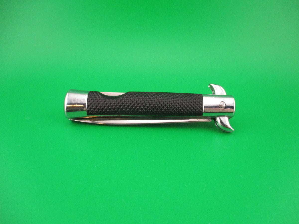 18cm Spanish MATADOR Coilspring Lockback curved guards automatic knife Etched