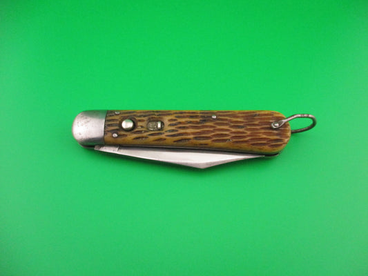 SCHRADE CUT CO M2 Bone WWII Paratrooper Military issue switchblade knife