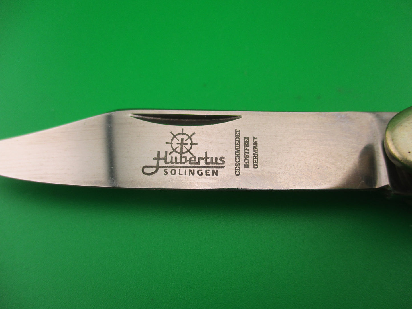 HUBERTUS 8cm German Liliput Lever Pearl MOP automatic knife