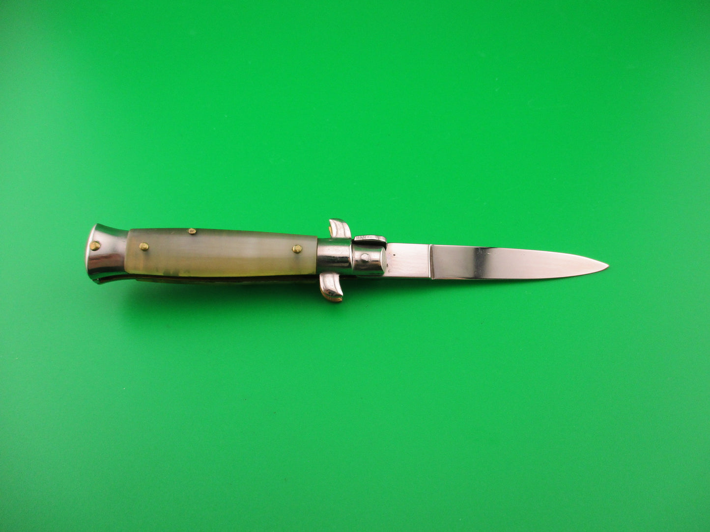ROSTFREI 14cm Italian Stiletto Oreste Dibon Light horn swivel bolster