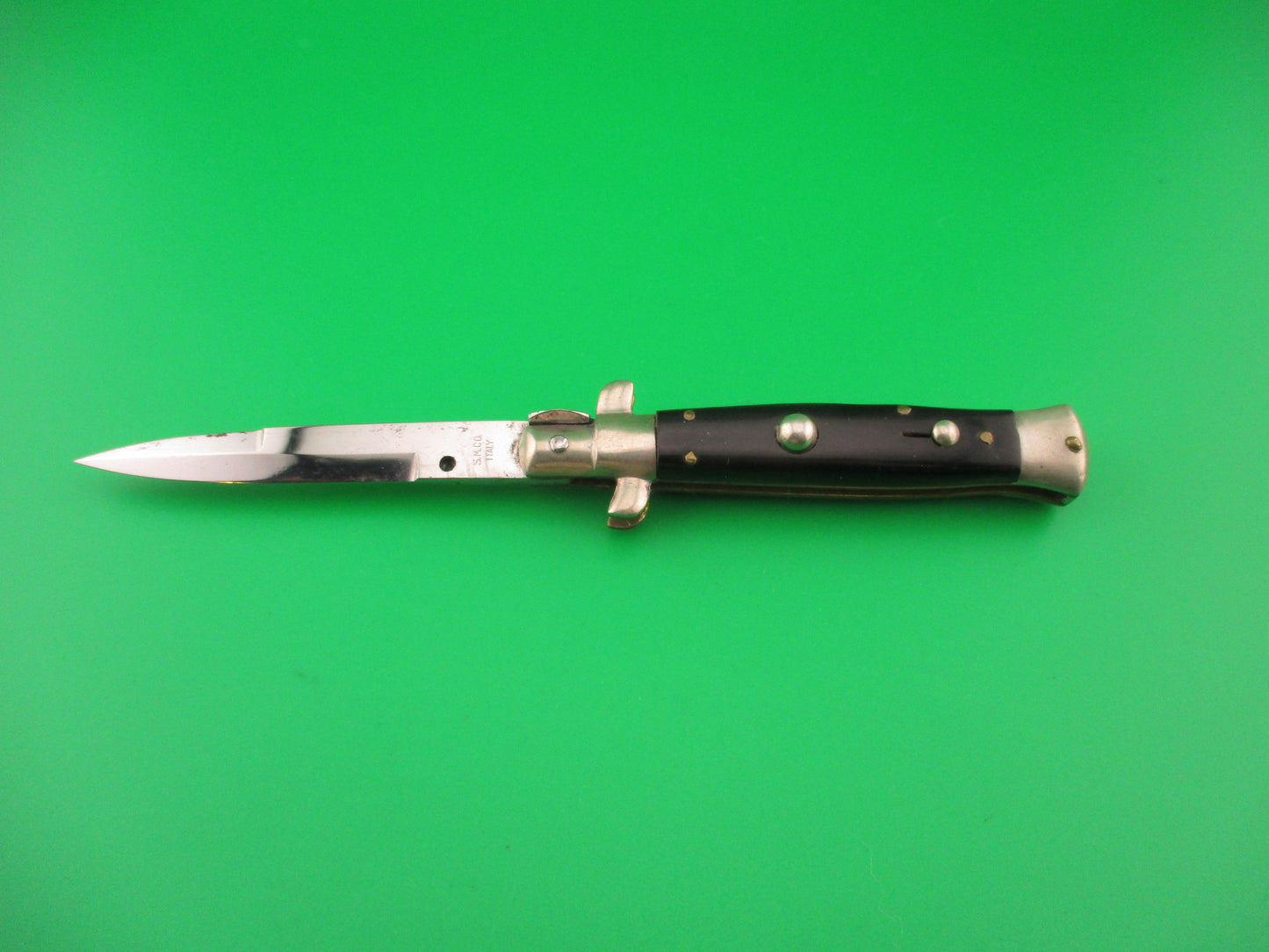 S.M. CO. ITALY 16cm Italian Picklock 1950s vintage horn automatic knife NOS
