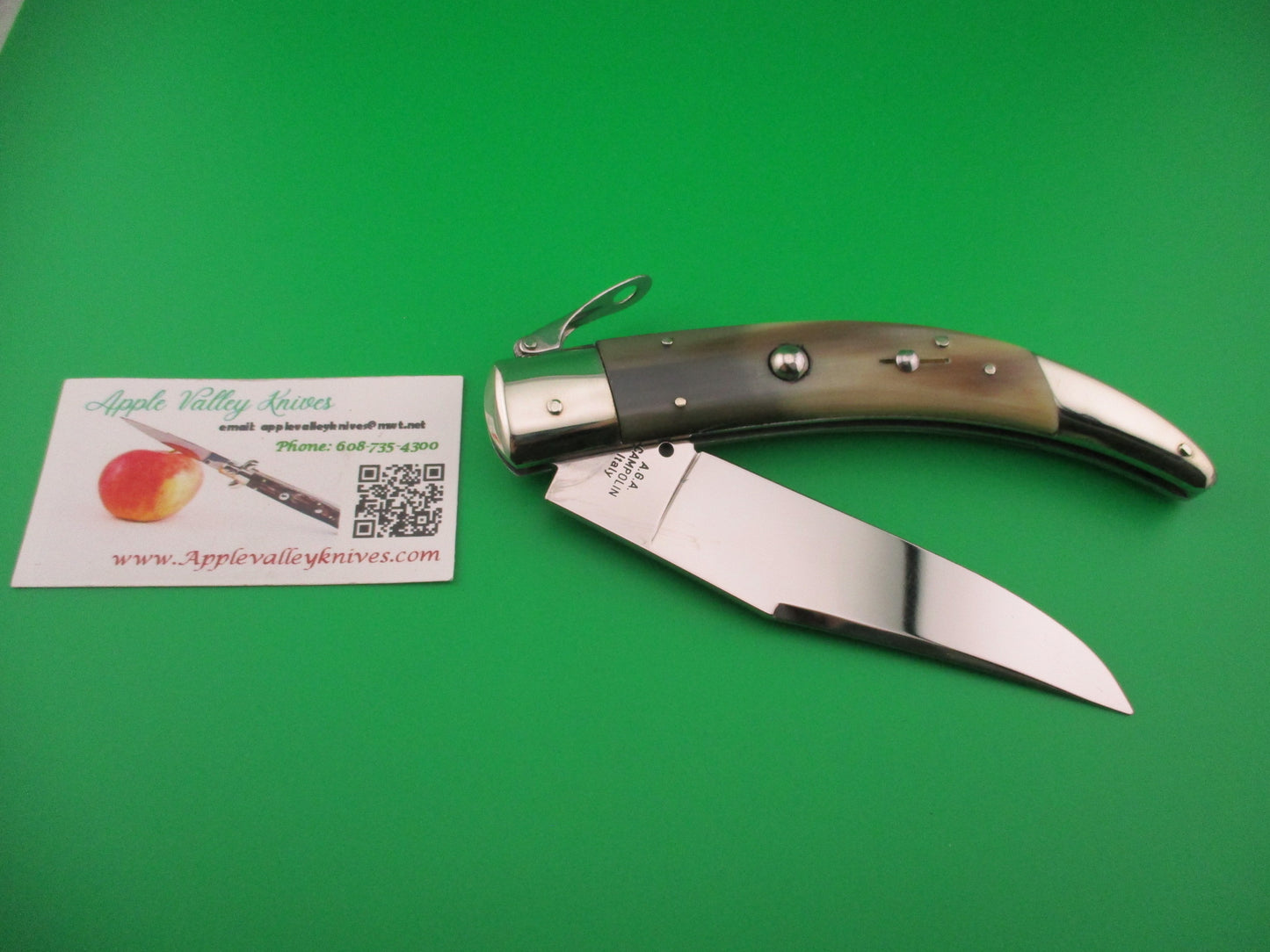 AGA CAMPOLIN ITALY 26cm Italian Catalana Fulcrum automatic knife