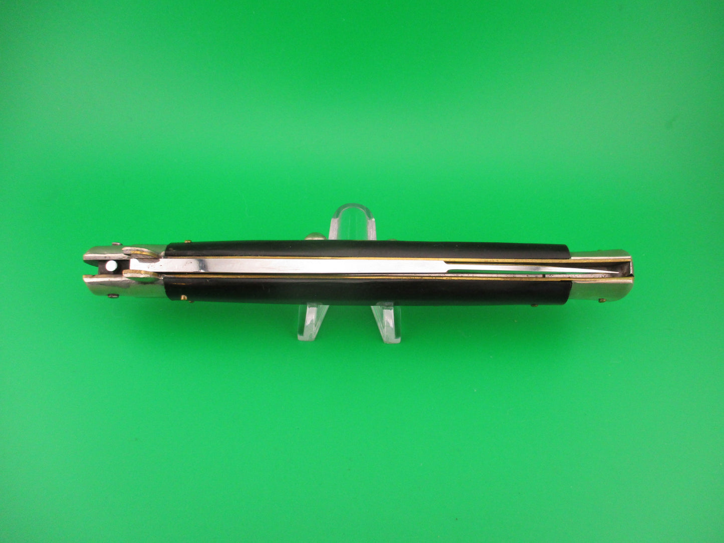 INOX 33cm Italian Picklock Stiletto vintage 1950s automatic knife 5mm backspring