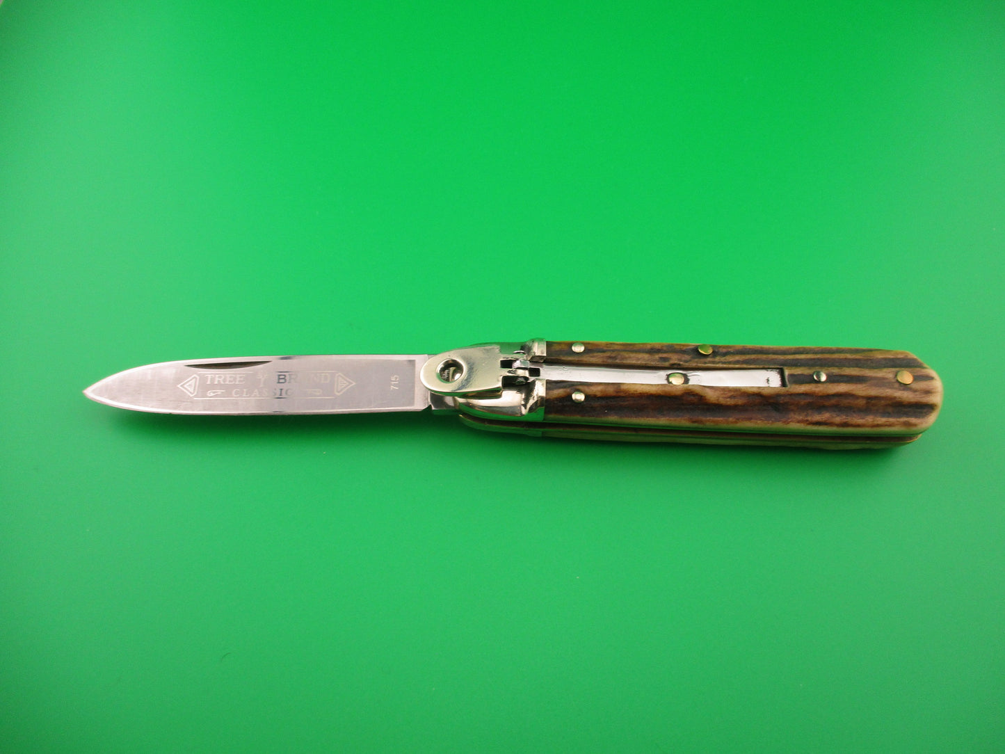 BOKER TREE BRAND 715 German Lever Stag Classic automatic knife