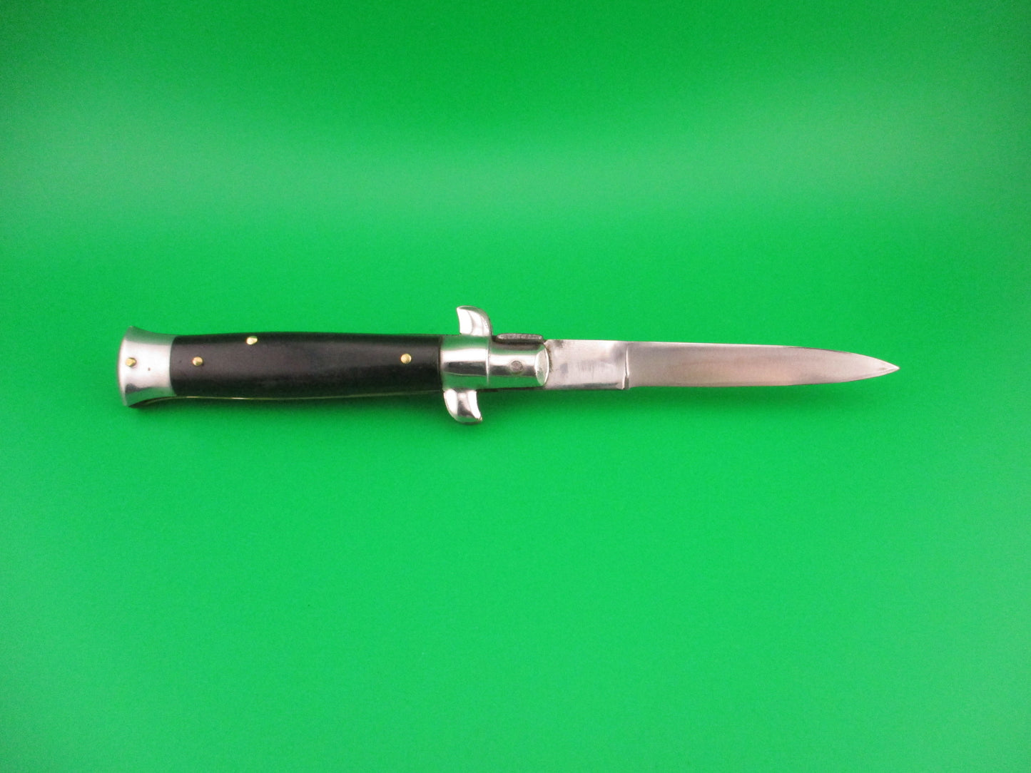 z B Rostfrei 18cm Italian Stiletto Swivel bolster black automatic knife