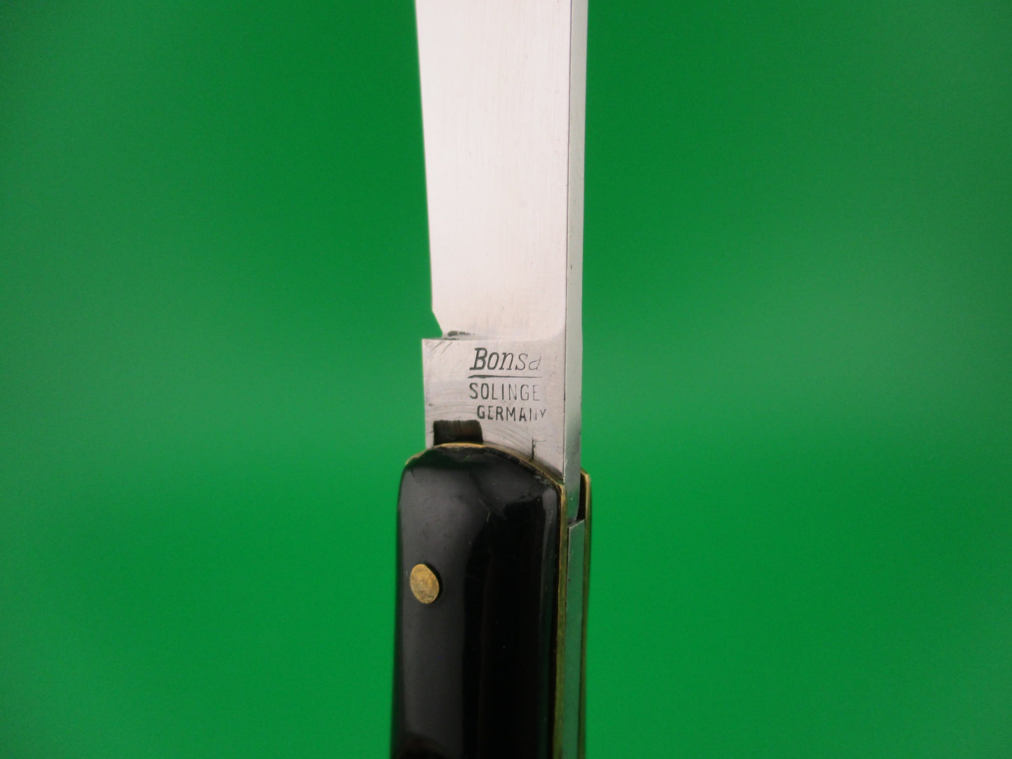 Bonsa SOLINGEN GERMANY Fishtail Black like PRESTO Vintage automatic knife