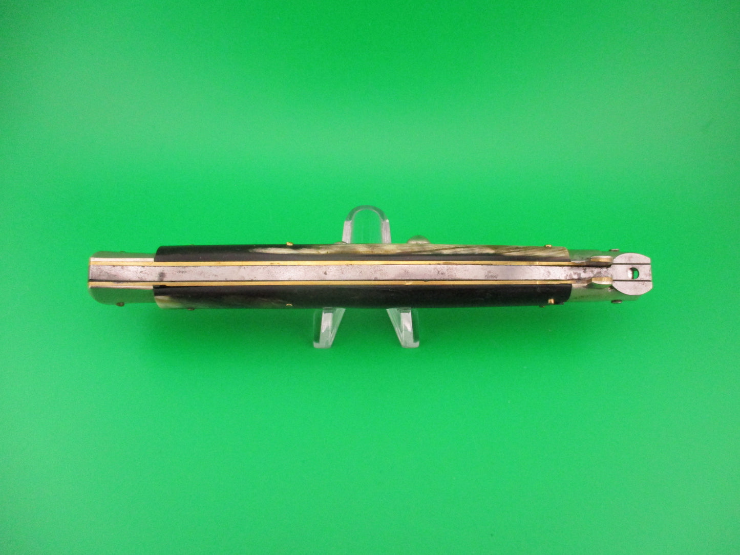 INOX 33cm Italian Picklock Stiletto vintage 1950s automatic knife 5mm backspring
